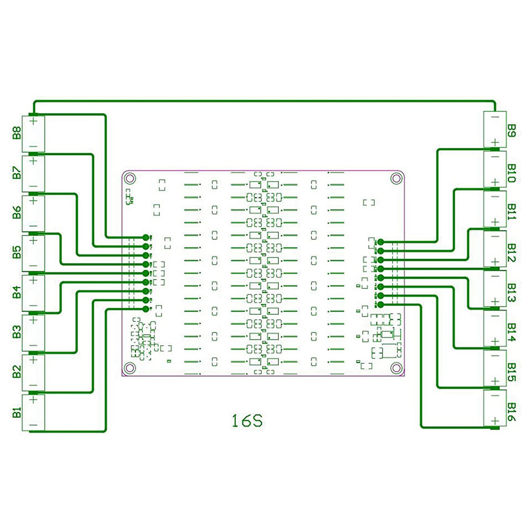 B04C-2X 12S 13S 14S 15S 16S ตั - 12S Lipo Battery Balancing Board บทวิจารณ์และราคา